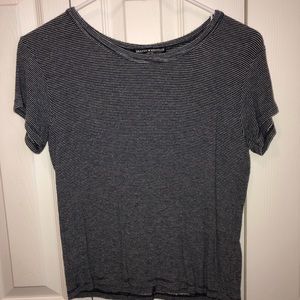 Brandy Melville Navy Striped Tee (one size)